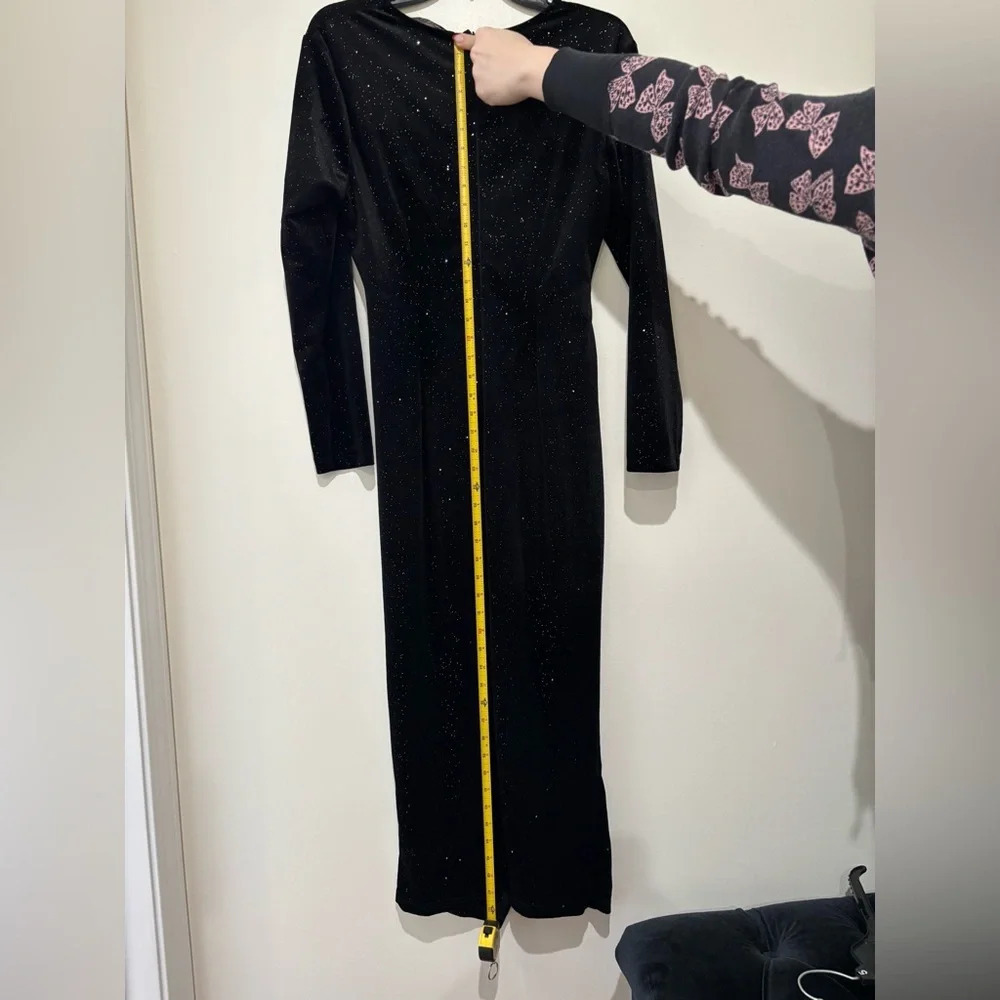 Black Long Sleeve dress size Large - Picture 7 of 8